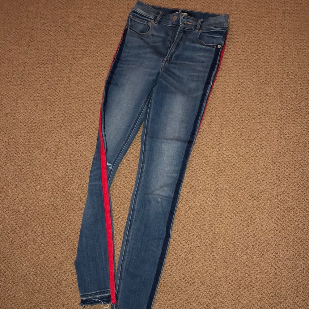 Express high waisted jeans